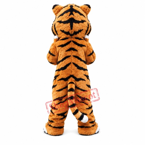 Friendly Realistic Tiger Mascot Costume Friendly Realistic Tiger Mascot Costume