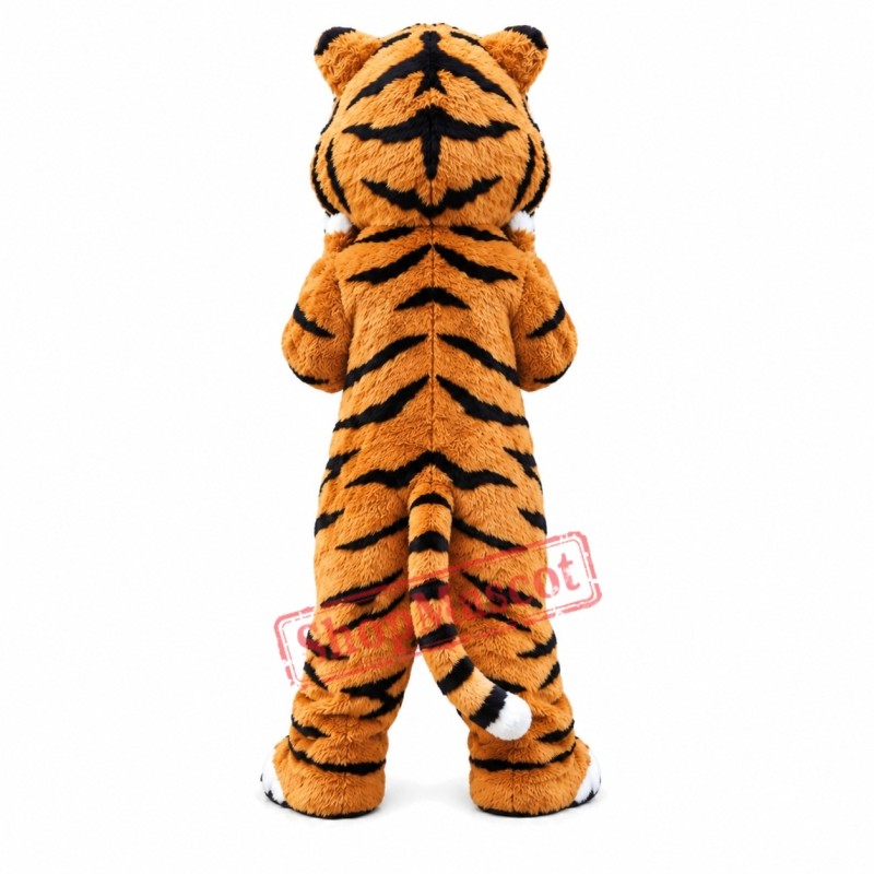 Friendly Realistic Tiger Mascot Costume Friendly Realistic Tiger Mascot Costume