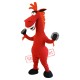 Lovely Red Horse Mascot Costume Lovely Red Horse Mascot Costume