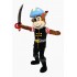 Supber Pirate Monkey Mascot Costume