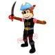 Supber Pirate Monkey Mascot Costume Supber Pirate Monkey Mascot Costume
