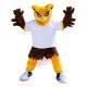 Superb Yellow Owl Mascot Costume Superb Yellow Owl Mascot Costume