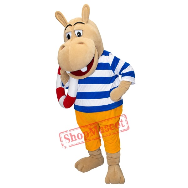 Superb Lovely Lightweight Hippo Mascot Costume