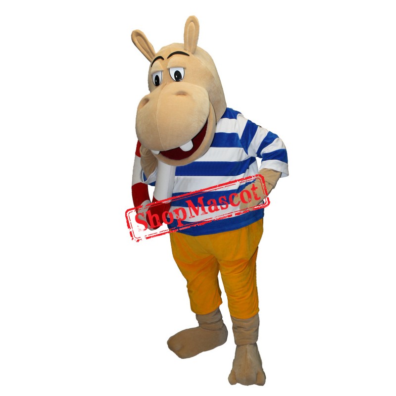 Superb Lovely Lightweight Hippo Mascot Costume