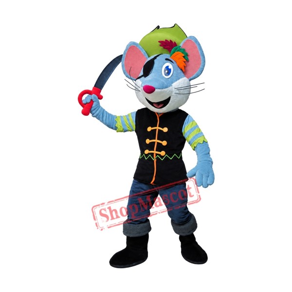 Pirate Mouse Mascot Costume Pirate Mouse Mascot Costume