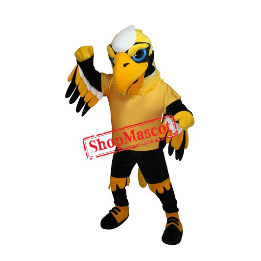 Yellow Power Eagle Mascot Costume