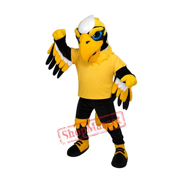 Yellow Power Eagle Mascot Costume