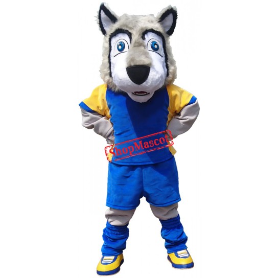 Superb Sport Lightweight Wolf Mascot Costume