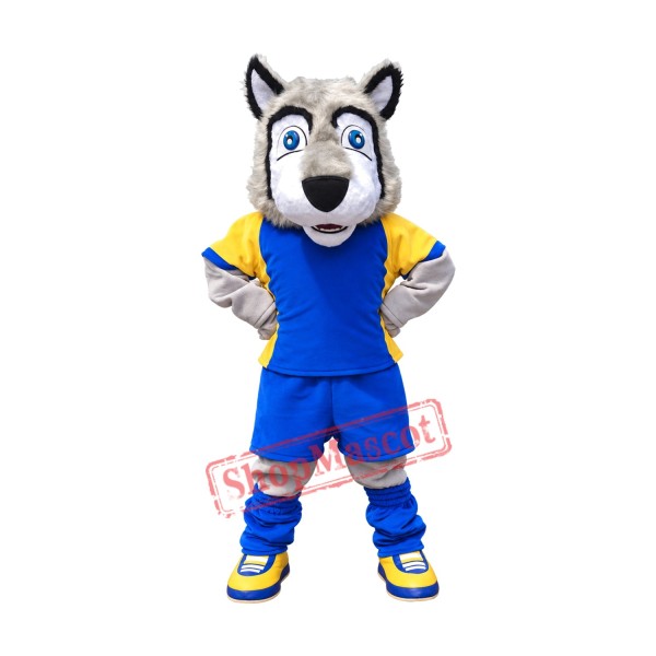 Superb Sport Lightweight Wolf Mascot Costume