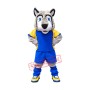 Superb Sport Lightweight Wolf Mascot Costume