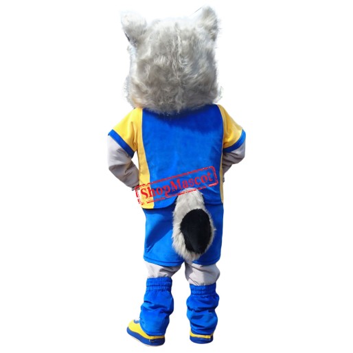 Superb Sport Lightweight Wolf Mascot Costume