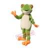 Friendly Realistic Green Frog Mascot Costume