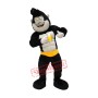 Friendly Black Orangutan Mascot Costume