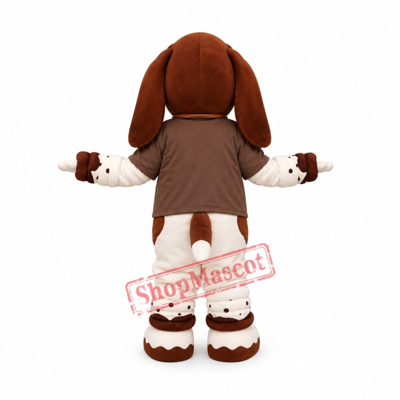 Friendly Ligweight Basset Hound Dog Mascot Costume Friendly Ligweight Basset Hound Dog Mascot Costume