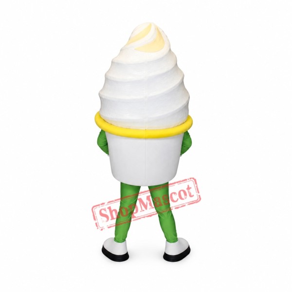 Friendly Ligweight Ice Cream Mascot Costume Friendly Ligweight Ice Cream Mascot Costume