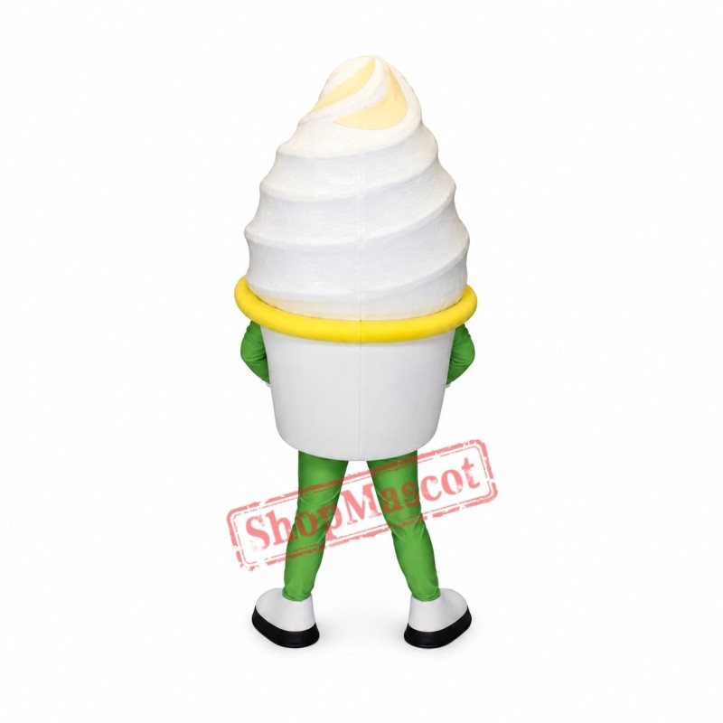 Friendly Ligweight Ice Cream Mascot Costume Friendly Ligweight Ice Cream Mascot Costume