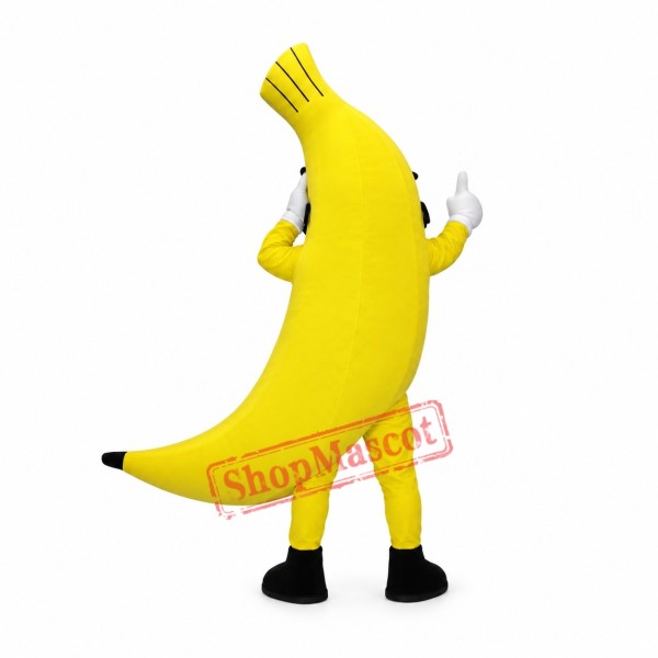 Friendly Ligweight Banana Mascot Costume Friendly Ligweight Banana Mascot Costume