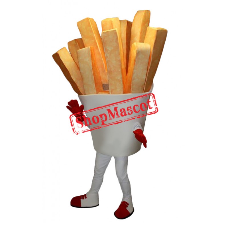 Friendly Ligweight French Fries Mascot Costume