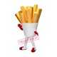 Friendly Ligweight French Fries Mascot Costume Friendly Ligweight French Fries Mascot Costume