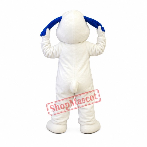 Lovely White & Blue Dog Mascot Costume Lovely White & Blue Dog Mascot Costume