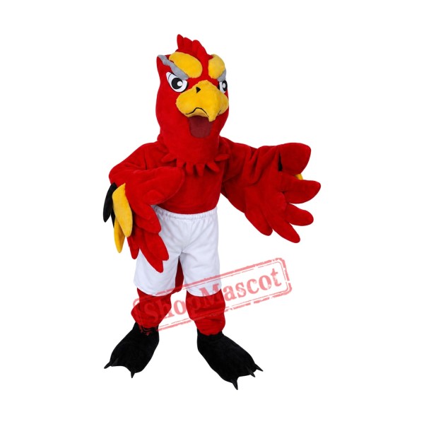 Fierce Red Lightweight Falcon Mascot Costume