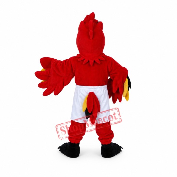 Fierce Red Lightweight Falcon Mascot Costume Fierce Red Lightweight Falcon Mascot Costume