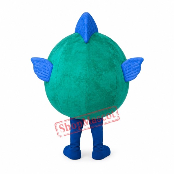 Green & Blue Fish Mascot Costume Green & Blue Fish Mascot Costume
