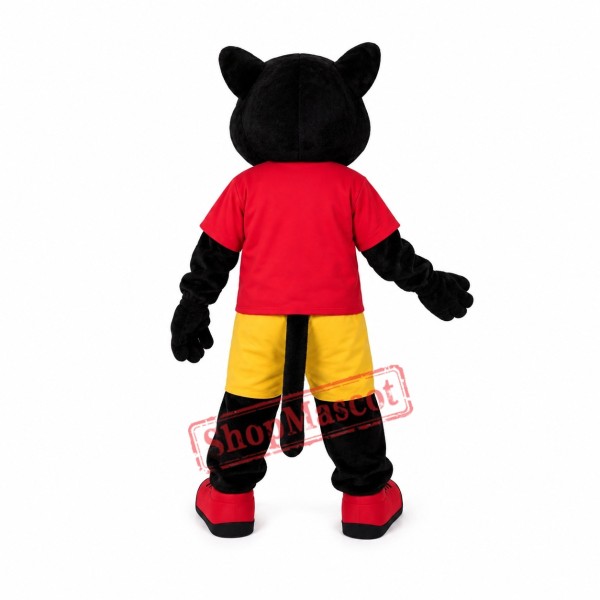 Superb Realistic Black Panther Mascot Costume Superb Realistic Black Panther Mascot Costume