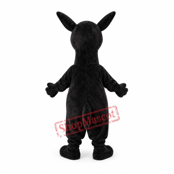 Lovely Black Kangaroo Mascot Costume Lovely Black Kangaroo Mascot Costume
