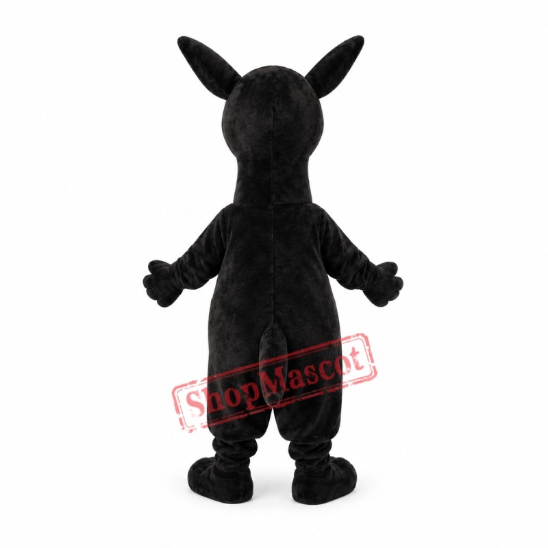 Lovely Black Kangaroo Mascot Costume Lovely Black Kangaroo Mascot Costume