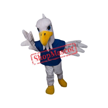 Superb White Eagle Mascot Costume