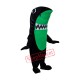 Black & Green Shark Mascot Costume Black & Green Shark Mascot Costume