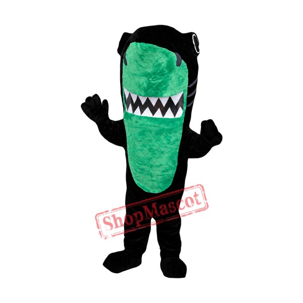 Black & Green Shark Mascot Costume