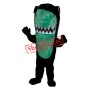 Black & Green Shark Mascot Costume