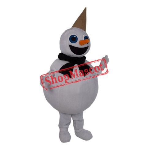 Lovely Lightweight Snowman Mascot Costume