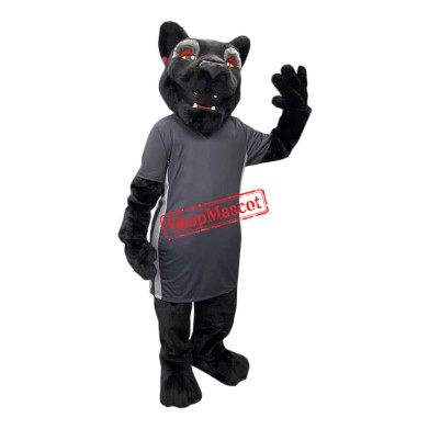 Realistic College Black Panther Mascot Costume
