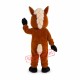 Superb Brown Horse Mascot Costume Superb Brown Horse Mascot Costume