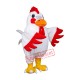 Superb Lightweight White Chicken Mascot Costume