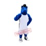 Power Sport Blue Horse Mascot Costume