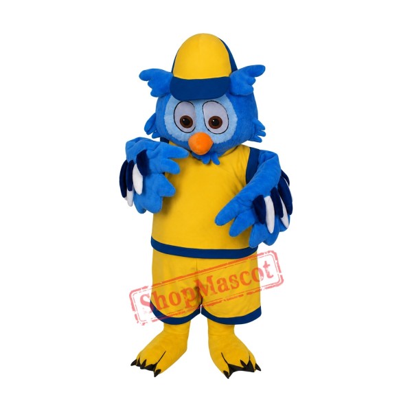 Lovely Lightweight Blue Owl Mascot Costume