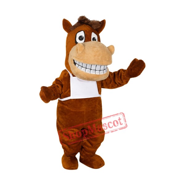 Happy Lightweight Horse Mascot Costume