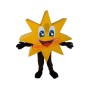 Happy Lightweight Yellow Star Mascot Costume