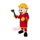 Friendly Lightweight Firemen Mascot Costume Friendly Lightweight Firemen Mascot Costume