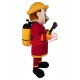 Friendly Lightweight Firemen Mascot Costume