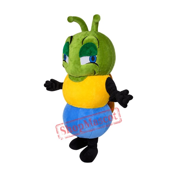 Happy Lightweight Caterpillar Mascot Costume