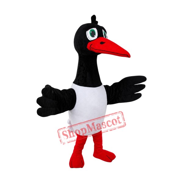 Superb White Stork Mascot Costume