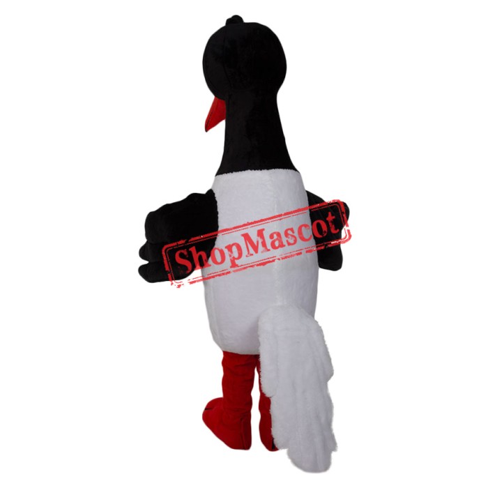 Superb White Stork Mascot Costume