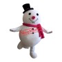 Friendly Lightweight Snowman Mascot Costume