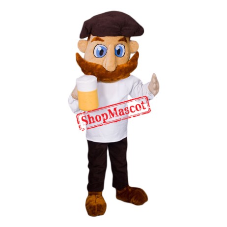 Strong Man Who Loves Beer Mascot Costume