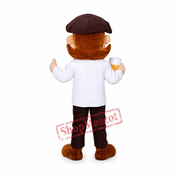 Strong Man Who Loves Beer Mascot Costume Strong Man Who Loves Beer Mascot Costume